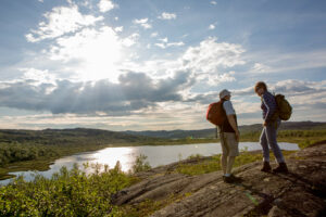 Hiking in summer